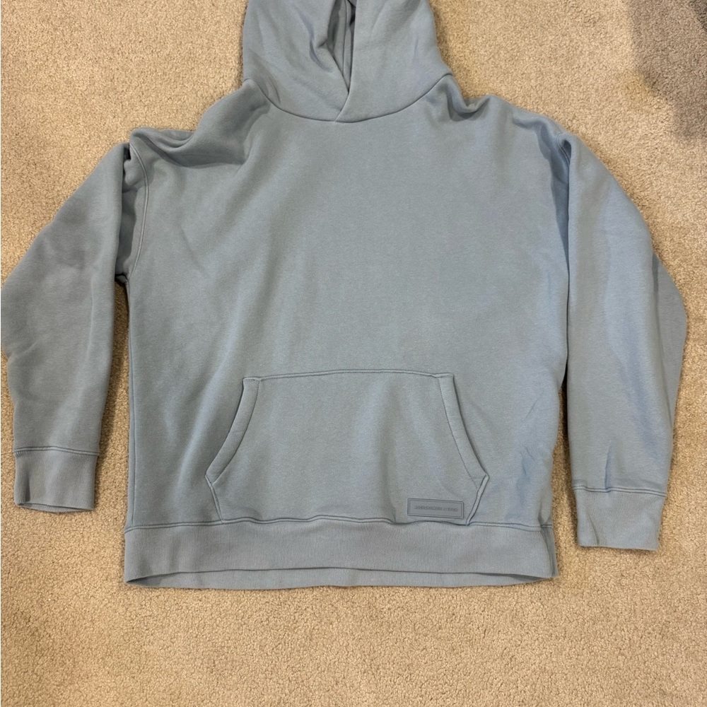 Abercrombie & Fitch Men's Light Blue Hoodie Sweater